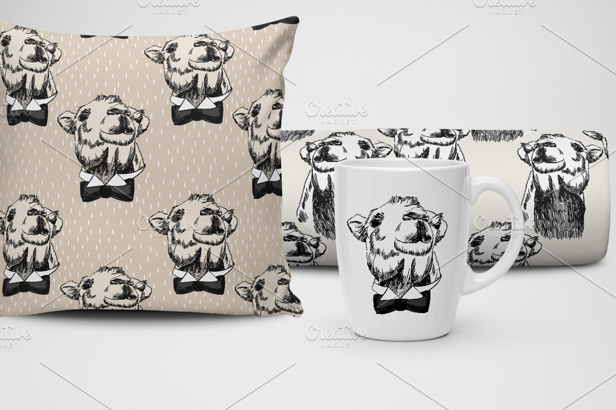 Fashion camel set, an Animal Illustration by TaPilipa (Photo 3 of 5)