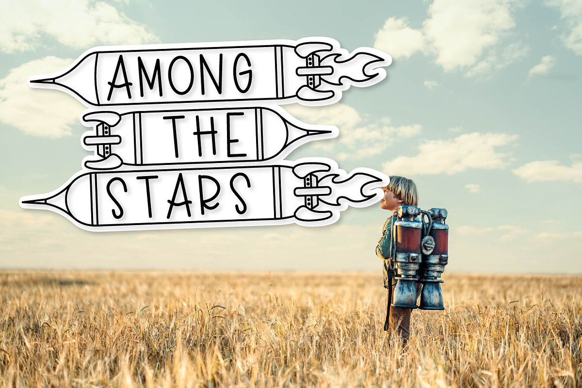 Rocket Kids - A DIY Rocket Font preview 5