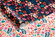 Teal Flowers Watercolor Pattern, a Pattern Graphic by Webvilla Studio (Thumbnail 7 of 8)