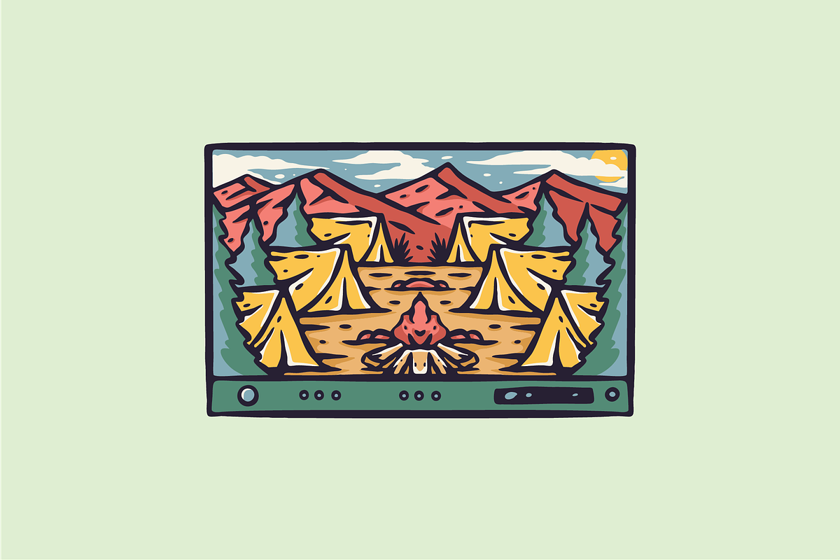 Campfire Adventure, an Object Illustration by nomlimo.com (Photo 1 of 2)