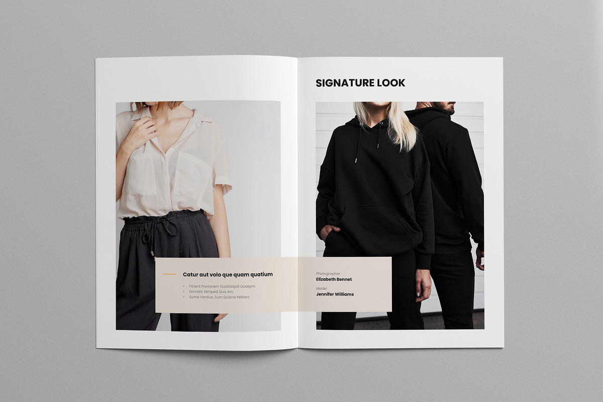 Fashion Lookbook | Canva & InDesign, a Brochure Template by Pixelpick (Photo 9 of 9)