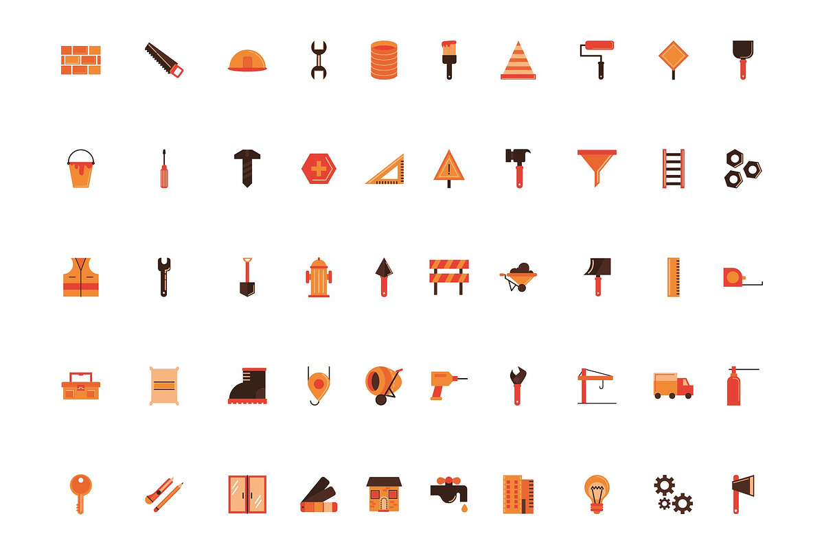 Construction Illustrations Set, an Object Illustration by studiogstock (Photo 1 of 4)