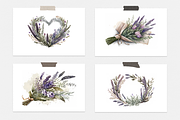 Lavender Watercolor Collection, a Seasonal Illustration by artsy-fartsy (Thumbnail 3 of 12)