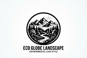 60 Eco Globe Landscape Silhouette, a Technology Illustration by Amazin_art (Thumbnail 10 of 25)