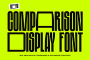 Comparison Display, a Sans Serif Font by Prioritype Co (Thumbnail 1 of 10)