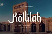 Khollilah - Arabic Font Style, a Font by Runsell Studio (Thumbnail 1 of 5)