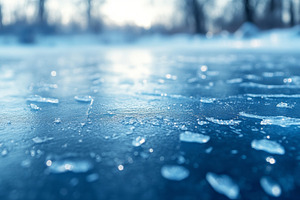 Abstract close-up of melting ice on a frozen surface, showcasing a serene winte, a Background Photo by ImageMir