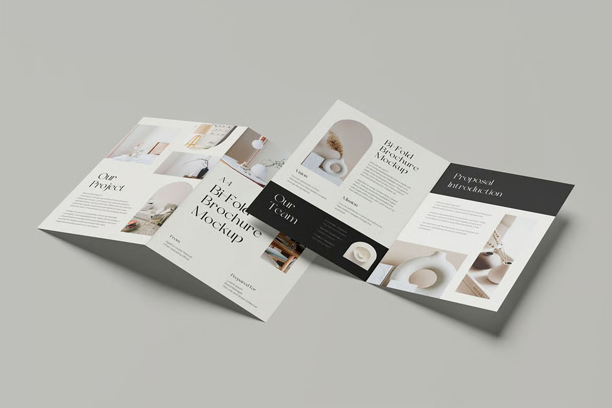 A4 Bi-Fold Brochure Mockup Vol 2, an Advertising Mockup by zpackcreative (Photo 7 of 7)