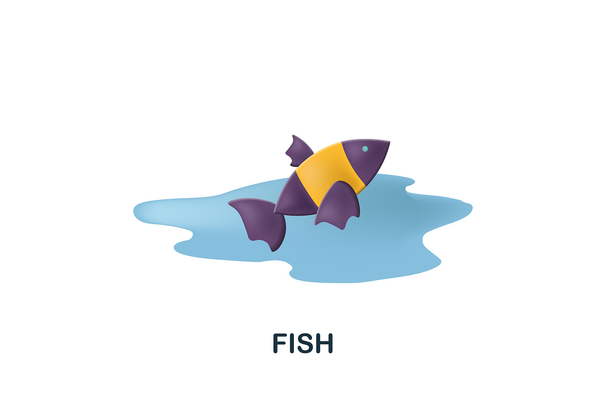 Fishing 3D Icons Set Bundle, an Object Graphic by Aimagenarium@gmail.com (Photo 15 of 21)