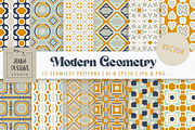Modern Geometry | 12 Vector Patterns, a Pattern Graphic by Jennadesigns (Thumbnail 1 of 9)
