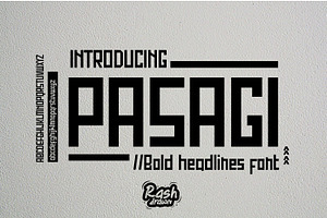 Pasagi, a Font by Rashdrawn