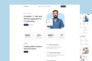 10 Figma Medical Webpage Design Set, a Landing Page Template by Graphicuss (Thumbnail 3 of 10)