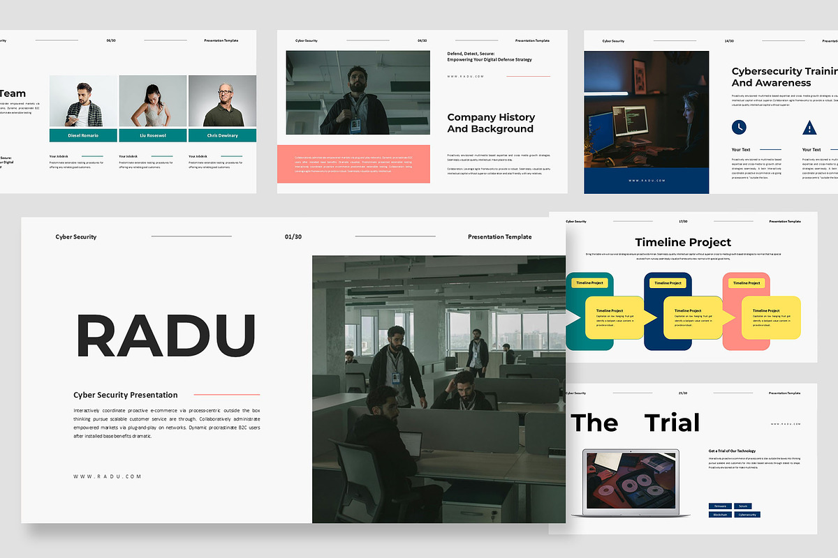 Radu : Cyber Security Google Slides, a Presentation Template by Punkl Camp (Photo 1 of 9)