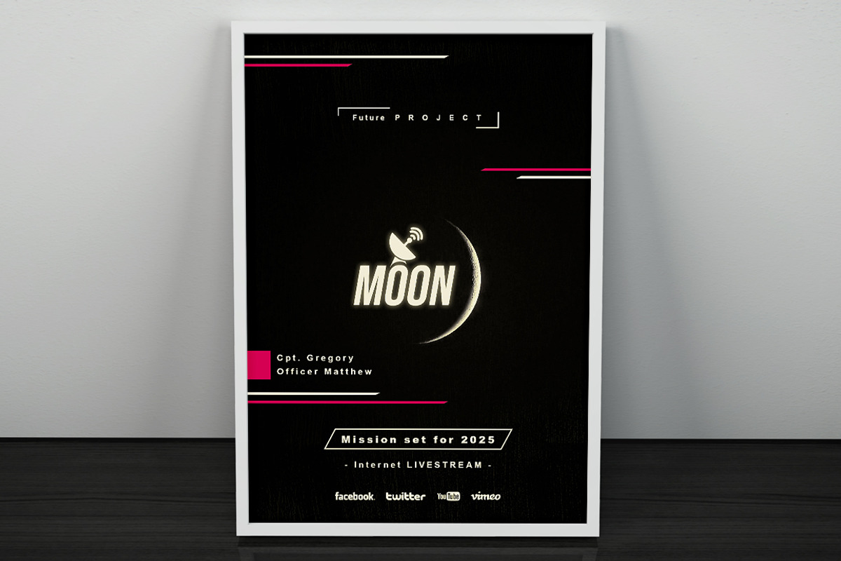 Moon - Flyer / Poster, a Flyer Template by VectorMedia (Photo 3 of 8)