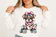 Whimsical Summer Dog Clipart Bundle., an Illustration by SVGArt (Thumbnail 4 of 9)