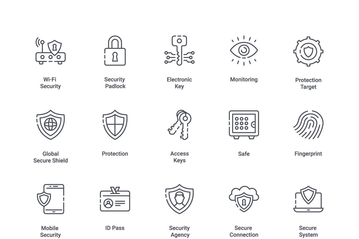 Security, an Outline Icon by Color Cubes (Photo 5 of 5)