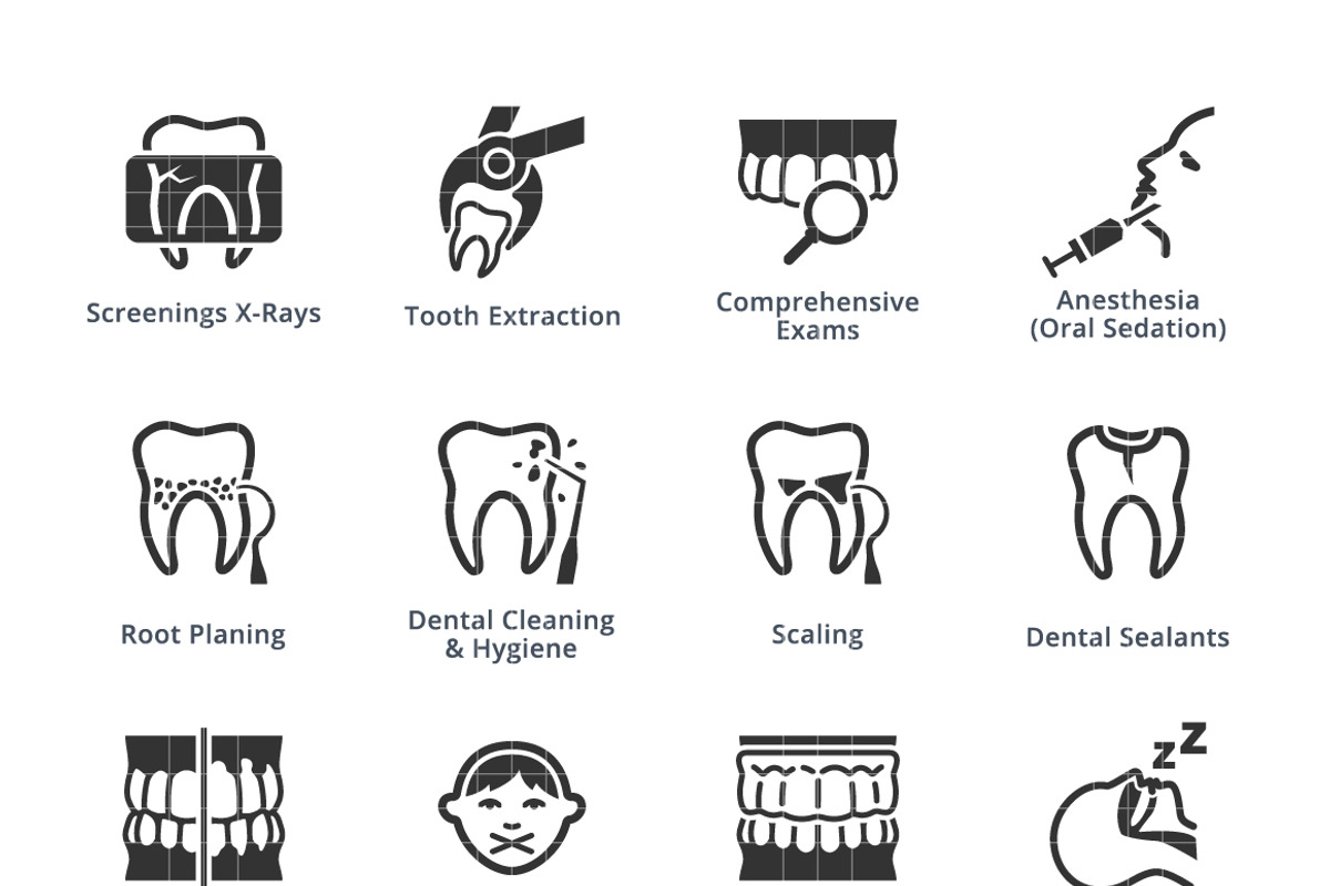 General & Preventive Dentistry Icons, an Icon by introwiz1 (Photo 3 of 3)