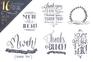 Thank You Photoshop Overlays Vectors