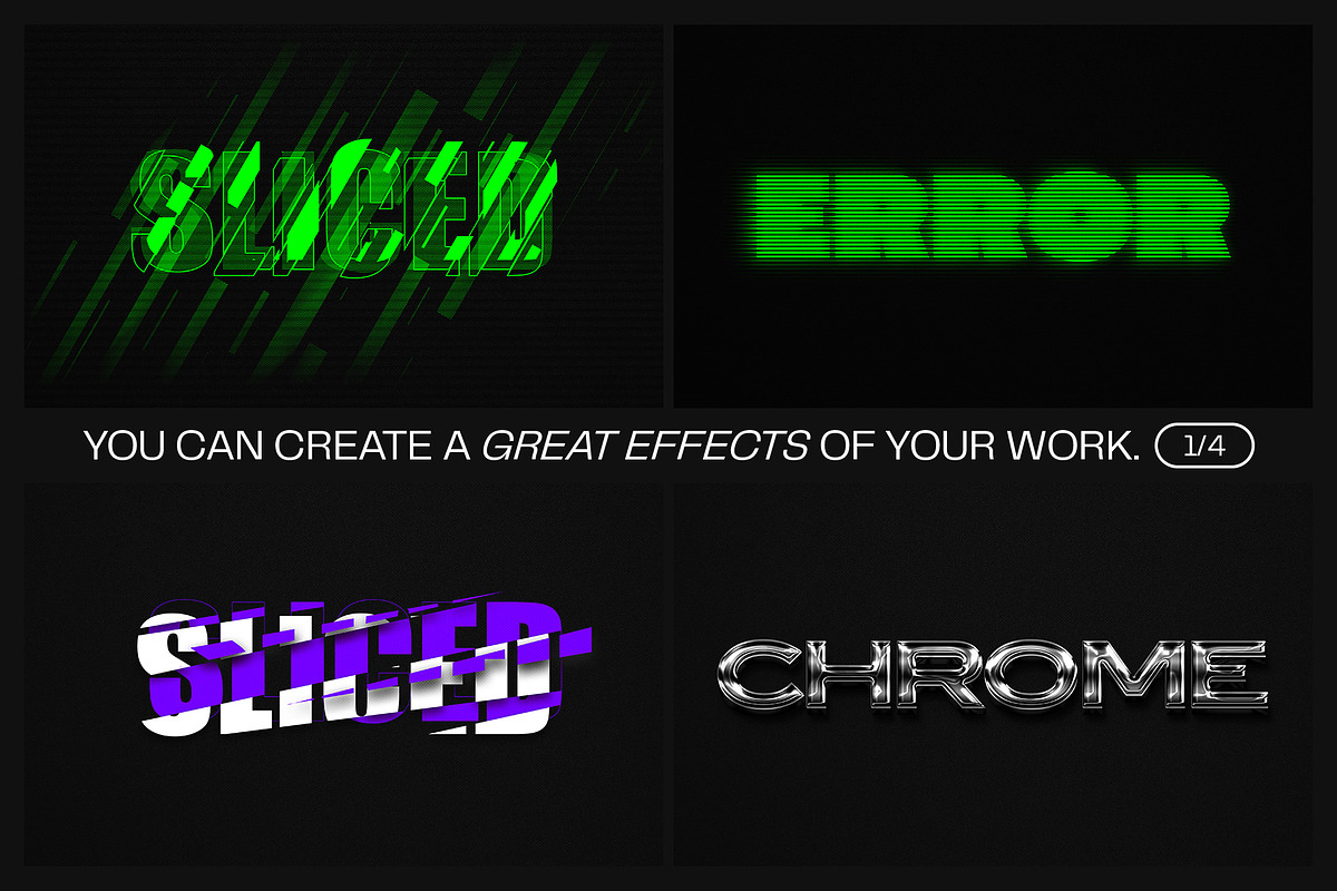 12 Text Effect Templates, a Brushes & More by iDoodle Studio (Photo 3 of 6)