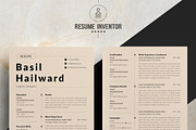 Minimalist Resume & Cover Letter, a Resume Template by ResumeInventor (Thumbnail 2 of 6)
