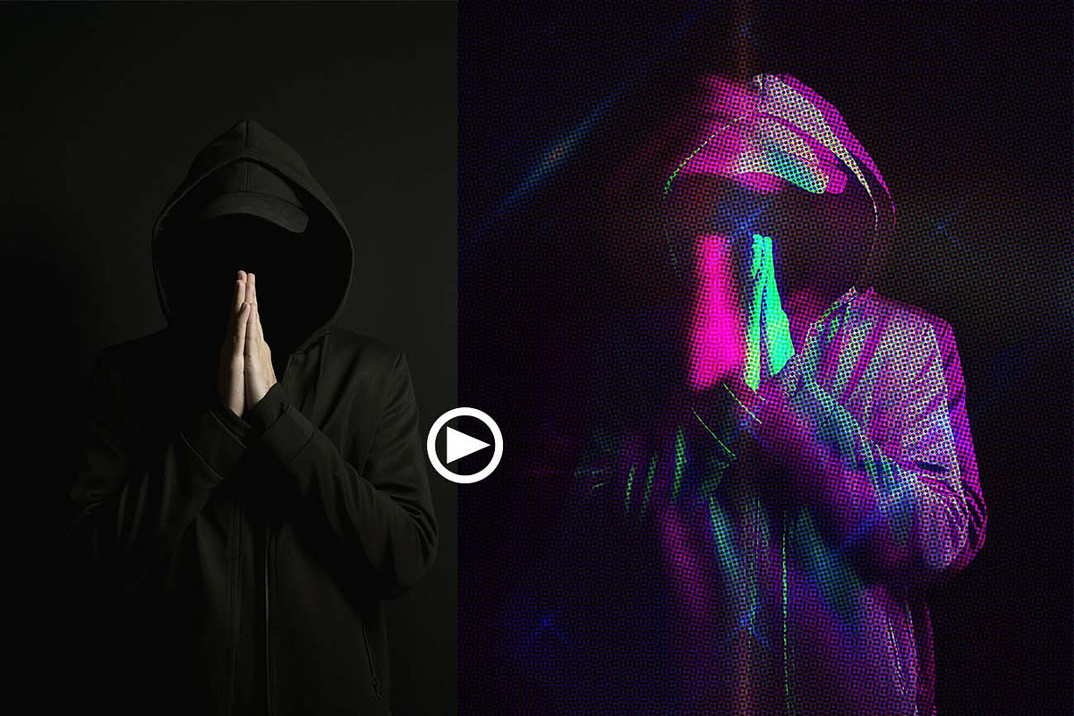Cyber Anaglyph FX Photoshop Action, an Action Add-On by Studio Retouch (Photo 13 of 16)