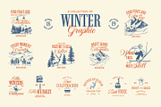 Winter Graphic, a Seasonal Illustration by Skilline Supply Co. (Thumbnail 1 of 11)