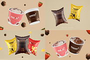 Snack & ice cream packaging bundle, a Merchandise Mockup by mockupocka (Thumbnail 2 of 6)