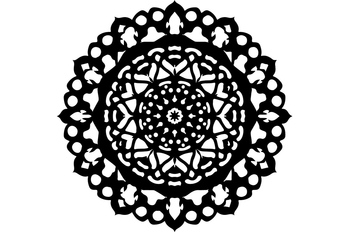 Ornate Black Mandala Vector Set, an Object Graphic by Creativeshirt (Photo 2 of 7)