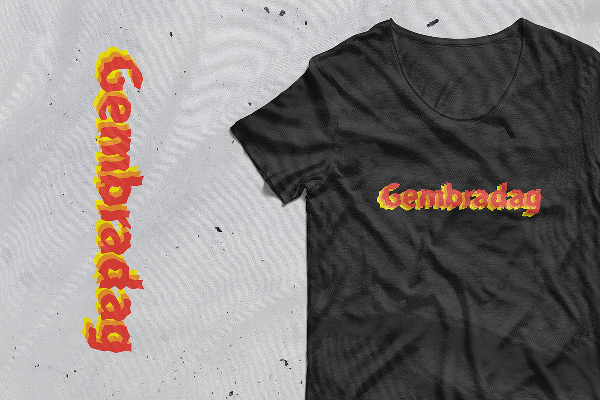 Gembradag Display Sans Serif Font, a Handwritten Font by Nickhard (Photo 3 of 6)