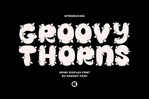 Groovy Thorns - Spiny Display Font, a Symbol Font by GroovyFontCo