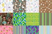 64 Llama Digital Paper Pack, a Pattern Graphic by LA Design (Thumbnail 3 of 9)