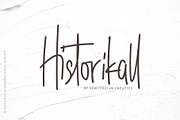 Historikall, a Script Font by SemutHitam Creative (Thumbnail 1 of 7)