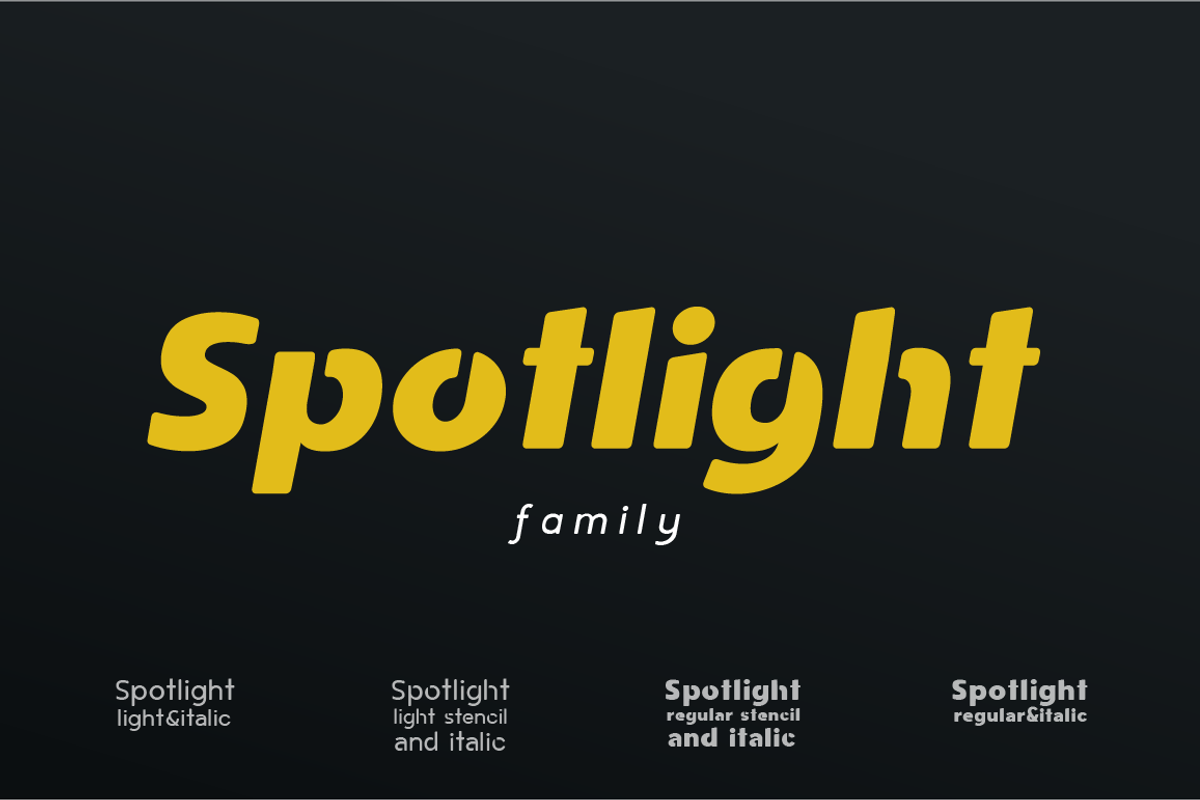 Spotlight I Sans Serif Family