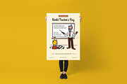 World Teacher’s Day Poster/ Flyer, a Flyer Template by Juru Rancang Graphic (Thumbnail 3 of 3)