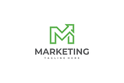 Marketing Initial Letter M Logo, a Branding & Logo Template by yopie (Thumbnail 1 of 3)