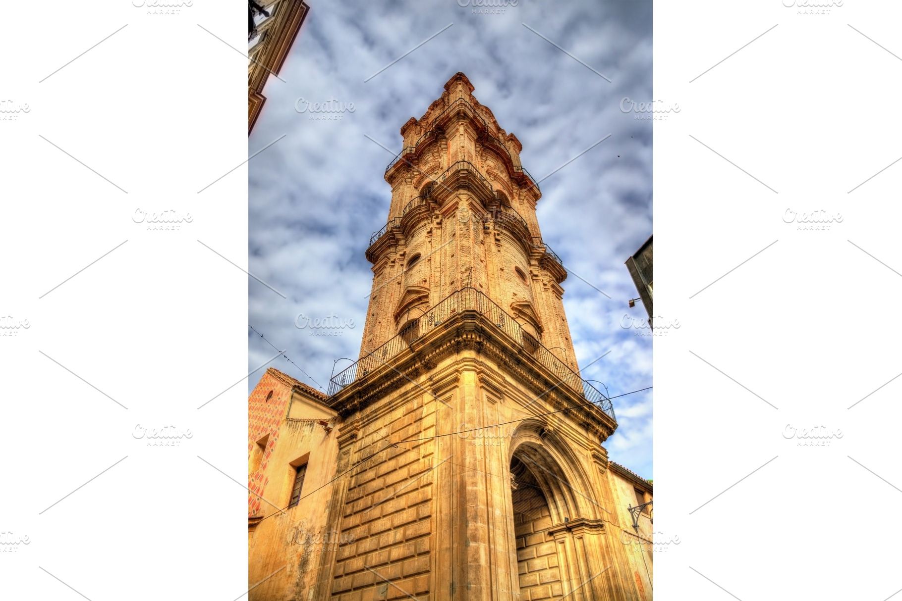 San Juan Bautista Church in Malaga, Spain, an Architecture Photo by Leonid Andronov