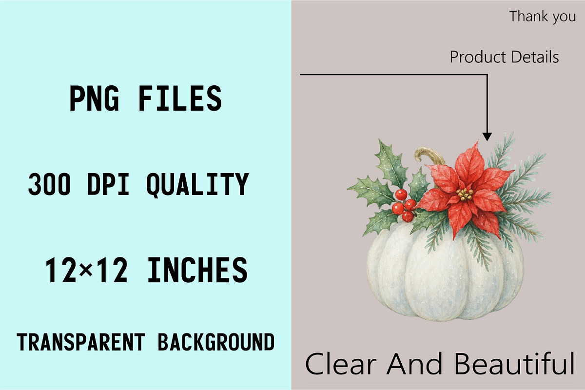 Birth Month Floral Pumpkin Bundle., an Illustration by SVGArt (Photo 3 of 8)