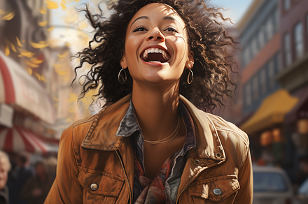 Photo of a happy city woman, a Person Photo by Gear Store