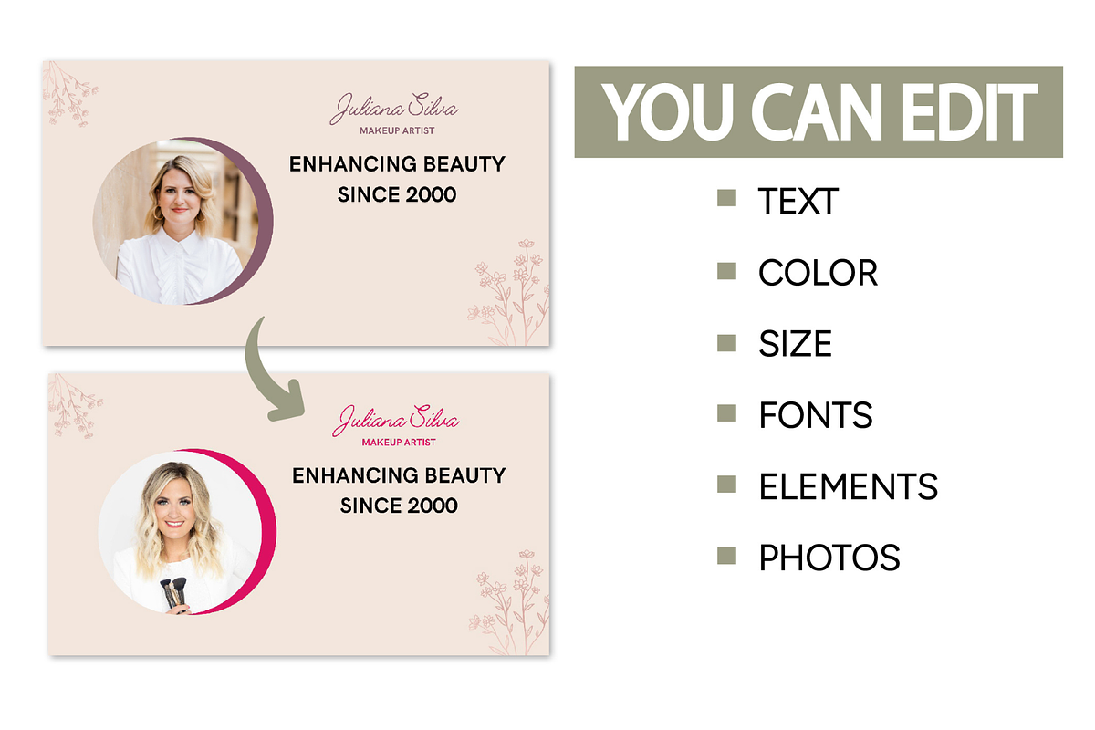 Makeup Artist Marketing Mini Bundle, a Social Media Template by Branding by Kellsey (Photo 3 of 5)