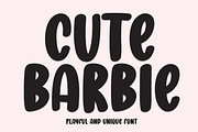 Cute Barbie | Script Font, a Script Font by Scratchones (Thumbnail 1 of 8)