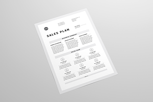 Sales Plan MS Word & Indesign