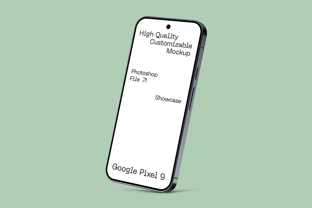 Pixel 9 Smartphone Mockup, a Device Mockup by Mockupdaddy (Photo 19 of 37)