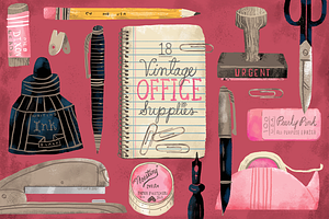 18 Vintage Office Supplies