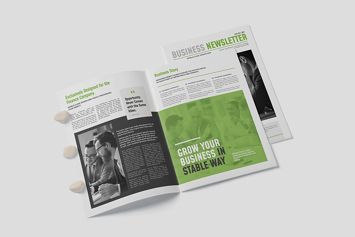 Newsletter Design, a Brochure Template by astutedesign11 (Photo 2 of 6)
