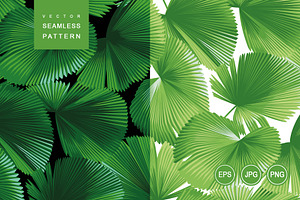 Foliage Design. Tropical Pattern.