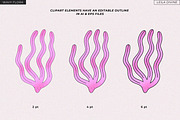 Wavy Flora - Flowers and Shapes, a Decorative Illustration by Leila Divine (Thumbnail 14 of 15)