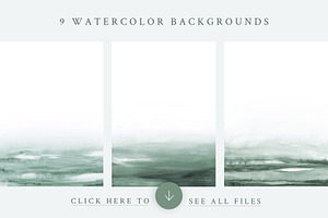 Watercolor Backgrounds - Forest