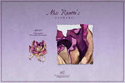 Purple Roses - Watercolour Clipart, a Decorative Illustration by Aquarellina (Thumbnail 7 of 14)
