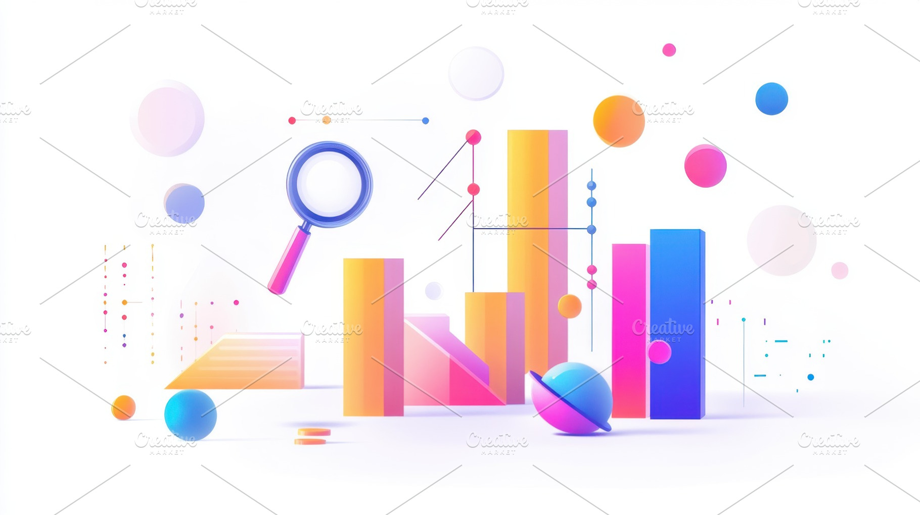 Abstract shape data viz, a Photo by Beautiful things