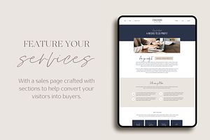 Showit Website Template - Kimberly